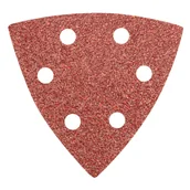 Materiały ścierne - Papier ścierny delta na rzep 93 x 93 mm K 40, 5 szt,, z otworami GRAPHITE - miniaturka - grafika 1