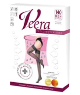 Serce i układ krążenia - Veera Pończochy Przeciwżylakowe 140 Den Kolor Naturalny, Rozmiar 1/2 - miniaturka - grafika 1