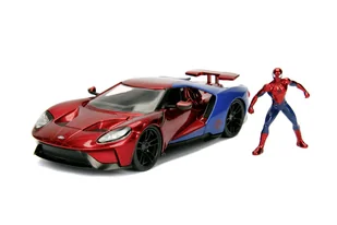 JADA SPIDER-MAN 2017 FORD GT + FIGURKA 1:24 253225002 - Samochody i pojazdy dla dzieci - miniaturka - grafika 1