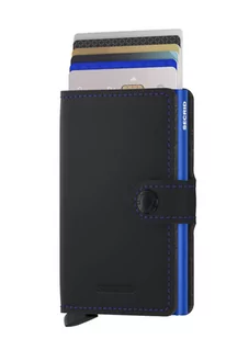 Elegancki portfel RFID Secrid Miniwallet Matte - matte black / blue - Portfele - miniaturka - grafika 3