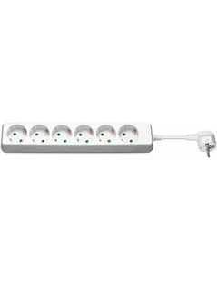 Pro Pro Power Socket x6 - Wh - 1.5m - Kable komputerowe i do monitorów - miniaturka - grafika 1