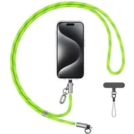 Kable USB - Smycz do telefonu z kablem do ładowania USB-C - Lightning USAMS SJ746 30W 1.2 m Zielony - miniaturka - grafika 1