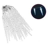 Oświetlenie świąteczne - vidaXL Lampki świąteczne sople, 40 szt., niebieskie, akryl, z pilotem vidaXL - miniaturka - grafika 1