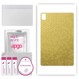 folia naklejka skórka strukturalna na TYŁ do Blackview Tab 16 - Plaster Miodu Złoty - apgo SKINS - Akcesoria do tabletów i e-booków - miniaturka - grafika 1