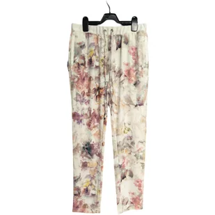 Vila Damskie Spodnie Wygodne Luźne i Stylowe Białe w Kwiatki Rozmiar M - Spodnie damskie Vila Damskie Spodnie Wygodne Luźne i Stylowe Białe w Kwiatki Rozmiar M - Spodnie damskie - miniaturka - grafika 1