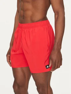 adidas Szorty kąpielowe Solid CLX JC9919 Czerwony Regular Fit - Kąpielówki męskie - miniaturka - grafika 1