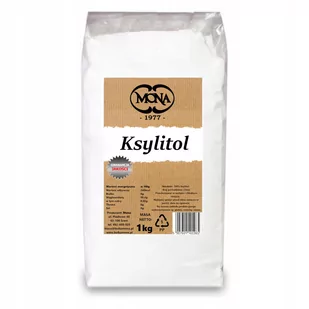 Ksylitol Mona 1Kg Premium Cukier Brzozowy - Cukier i słodziki - miniaturka - grafika 1