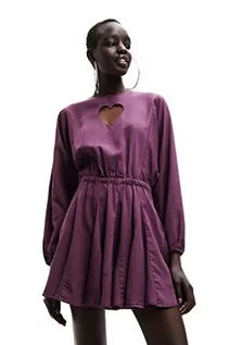 Sukienki - Desigual Damska sukienka Vest_Frida, 3003 Amaranth Casual Dress, czerwona, XS - grafika 1