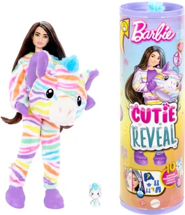 Lalka Barbie Cutie Reveal Zebra seria Kolorowe marzenia (0194735178681) - Lalki dla dziewczynek - miniaturka - grafika 1