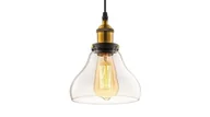 Lampy sufitowe - Lumina Deco Deco LAMPA WISZĄCA LOFT PRZEZROCZYSTA ZUBI DECO - miniaturka - grafika 1