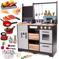 Zabawki AGD - KUCHNIA DLA DZIECI DREWNIANA MDF Z AKCESORIAMI XXL 96 CM + ZESTAW KUCHENNY - miniaturka - grafika 1