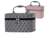 Kosmetyczki, organizery i kuferki - Adar Kuferek S zapinany na zamek 19x11x10cm Mix - miniaturka - grafika 1