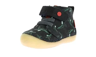 KICKERS SONIZIKRO Botki do kostki dla chłopców, unisex, dla dzieci, 34, Granatowy Croco, 2 UK Child - Botki damskie - miniaturka - grafika 1