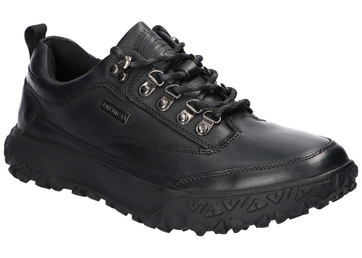 AMERICAN CLUB CY171 SOLIDNE TREKKINGI PÓŁBUTY BUTY SKÓRZANE MĘSKIE BK 43