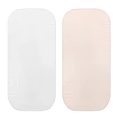 Akcesoria do wózków - Prześcieradło bawełniane do gondoli i kołyski 2-pak biel-beż - miniaturka - grafika 1