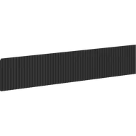 Fronty meblowe - Mexen Rivel front ryflowany do korpusu szafki łazienkowej 90 x 20 cm, czarny mat - 91A20-0900-235-1-71 - miniaturka - grafika 1