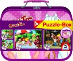Schmidt Puzzle 2 x 100 + 2 x 150 el. W WALIZCE - Bibi & Tina - Puzzle - miniaturka - grafika 2