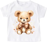 Koszulki dla dziewczynek - Koszulka z misiem dla dziecka misiaczek24 - miniaturka - grafika 1