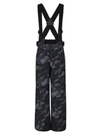 Spodnie narciarskie - Ziener Arisu Junior spodnie narciarskie dla dzieci, spodnie zimowe, wodoszczelne, wiatroszczelne, ciepłe, czarne mountain camo, 104 - miniaturka - grafika 1