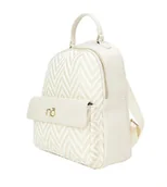 Plecaki - Jasnobeżowy plecak Nobo ze wzorem w jodełkę - miniaturka - grafika 1