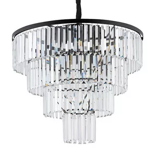 Nowodvorski Luksusowy żyrandol kryształowy CRISTAL BLACK 12x E14 40W czarny 7614 - Lampy sufitowe - miniaturka - grafika 1