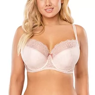 Biustonosze - Vivisence 1045 Biustonosz Półusztywniany Damski Kwiatowa Koronka, Pudrowy Róż,95D - miniaturka - grafika 1