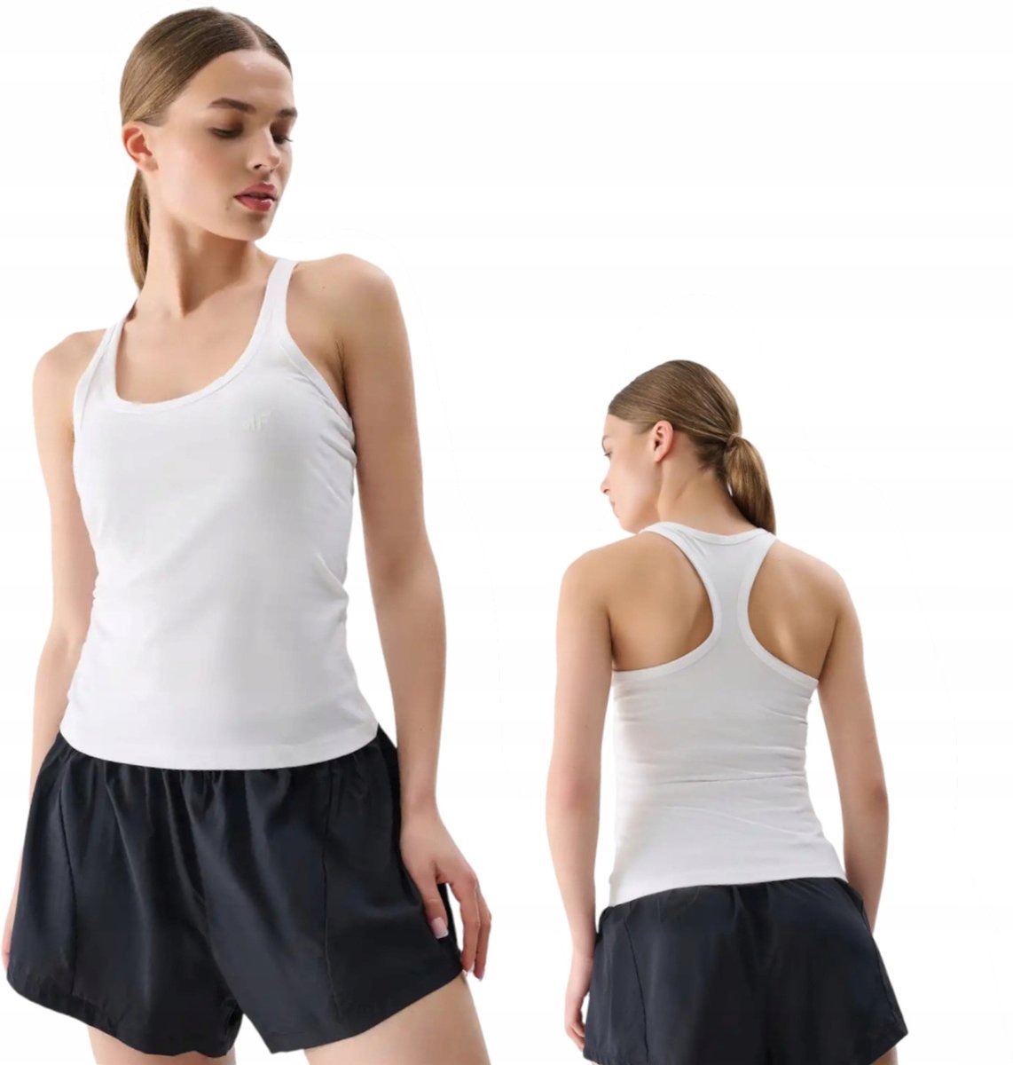 Koszulka 4F Top damski bokserka F124 10S biały XXL