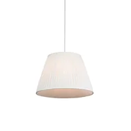 Lampy sufitowe - QAZQA Lampa wisząca retro kremowa 45cm - Plisse - miniaturka - grafika 1