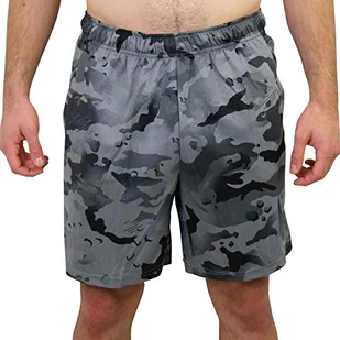 Nike Męskie szorty 5.0 AOP CAMO Shorts, Black/Grey Fog, L - Spodenki damskie - miniaturka - grafika 1