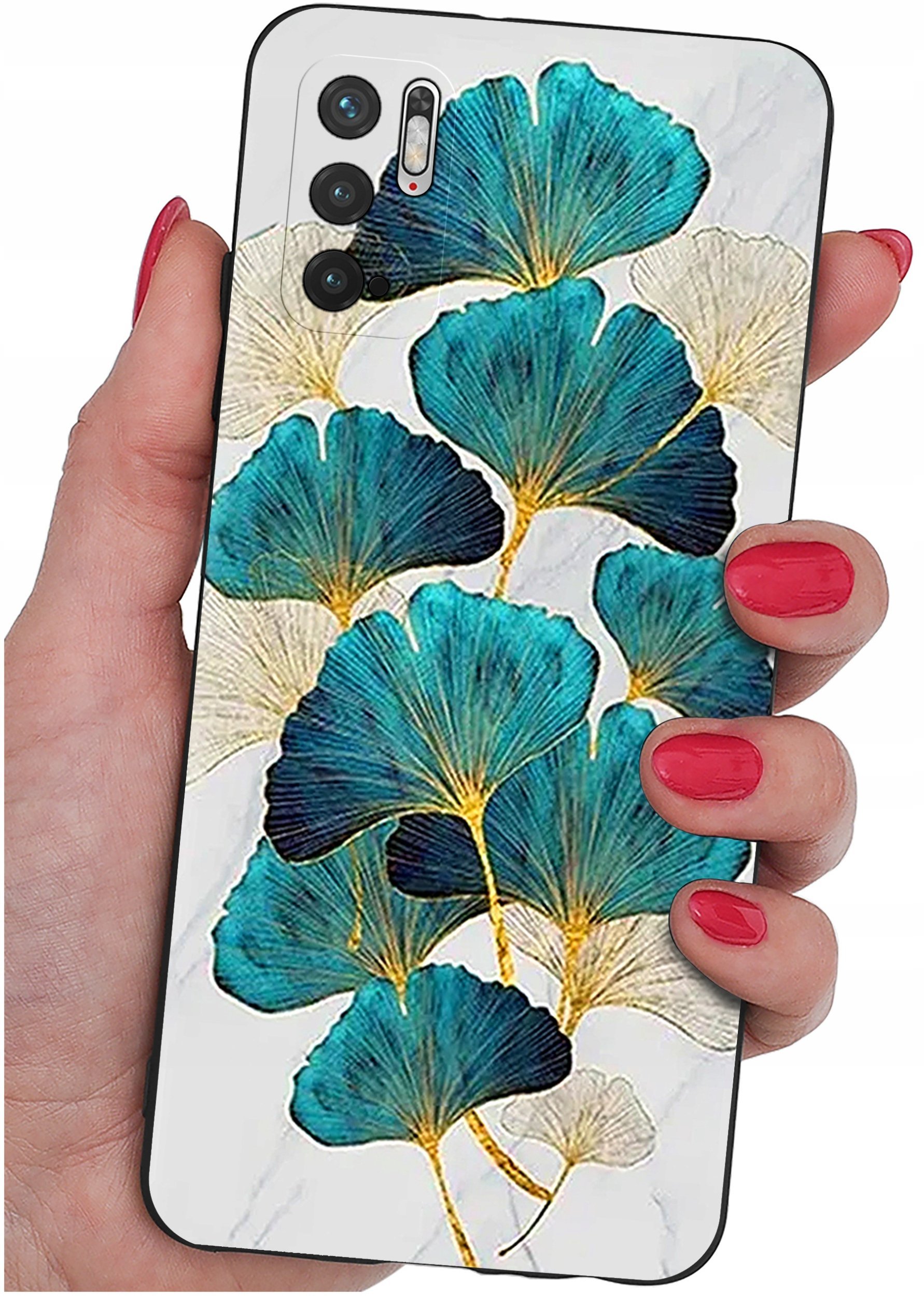 ETUI do Xiaomi Redmi Note 10 5G WZORY SILIKONOWE MATT CASE + SZKŁO 9H