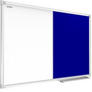 Tablice i flipcharty - Allboards Tablica COMBI suchościeralna magnetyczna filcowa 60x40 cm niebieska rama aluminiowa CO64FN - miniaturka - grafika 1