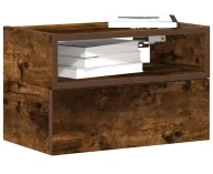 Szafki nocne - Szafka nocna minimalistyczna przydymiony dąb K0-F94 - miniaturka - grafika 1