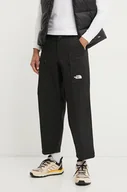 Spodnie damskie - The North Face spodnie TNF x Yinka Ilori damskie kolor czarny proste medium waist NF0A89GHJK31 - miniaturka - grafika 1