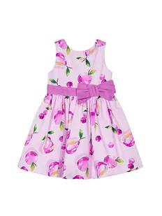 Mayoral Sukienka elegancka 3917 Różowy Regular Fit - Sukienki i spódniczki dla dziewczynek - miniaturka - grafika 1