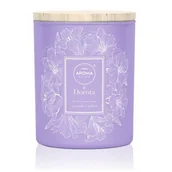 Świece - Aroma home Świeca zapachowa Aroma Home & Dorota lawenda z cytryną 150 g WG-026943 - miniaturka - grafika 1