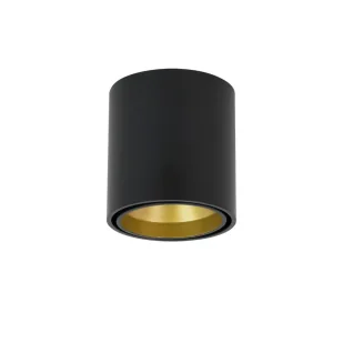 OxyLED Lampa sufitowa LAPILO TUBE RO czarno-złota 458263 - Lampy sufitowe - miniaturka - grafika 1