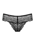 Bielizna nocna - Obsessive, Stringi damskie, Czarny, rozm. S/M - miniaturka - grafika 1
