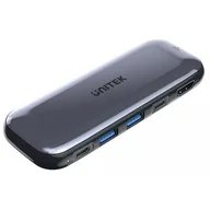 Huby USB - Unitek uHUB H6 6-in-1 USB-C M.2 SSD Storage Hub - miniaturka - grafika 1