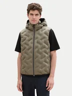 Kamizelki męskie - Tom Tailor Kamizelka 1041313 Zielony Regular Fit - miniaturka - grafika 1