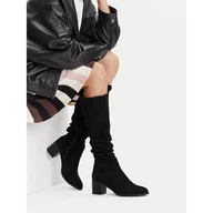 Kozaki damskie - Kozaki JENNY CEO-WS14438-02 Czarny - miniaturka - grafika 1