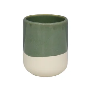 Kubek na szczoteczki do zębów Glaze zielony Sensea - Akcesoria łazienkowe - miniaturka - grafika 1
