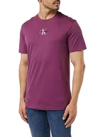 Koszulki i topy damskie - Calvin Klein Jeans Dzianinowe topy S/S, Amaranth, L - miniaturka - grafika 1