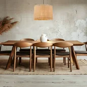 Lampy sufitowe - Briloner Lampa wisząca Borra, 1-punktowa, kolor naturalny, słoma, Ø 40 cm - miniaturka - grafika 1