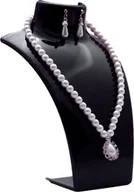 Biżuteria - akcesoria - Stojak na biżuterię, stojak na naszyjnik, plastikowy stojak na biżuterię, stojak na kolczyki, stojak na biżuterię, stojak na naszyjnik dla sklepów jubilerskich, stojak na kolczyki i naszyjniki 1xszt. czarny - miniaturka - grafika 1