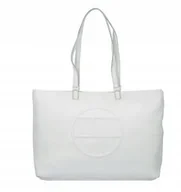 Torebki damskie - B1A1* Damska Biała Torebka Na Ramię Na Zamek Tom Tailor - miniaturka - grafika 1