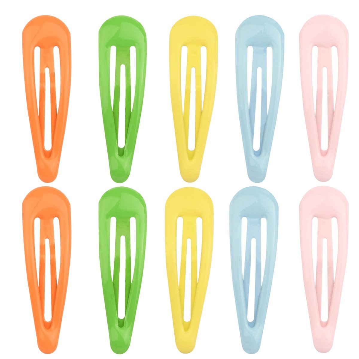 Spinki do Włosów Kolorowe Zestaw 10szt Wsuwki Lakierowane Lekkie Wytrzymałe