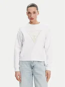 Bluzy damskie - Guess Bluza W5GQ12KBKM0 Biały Regular Fit - miniaturka - grafika 1