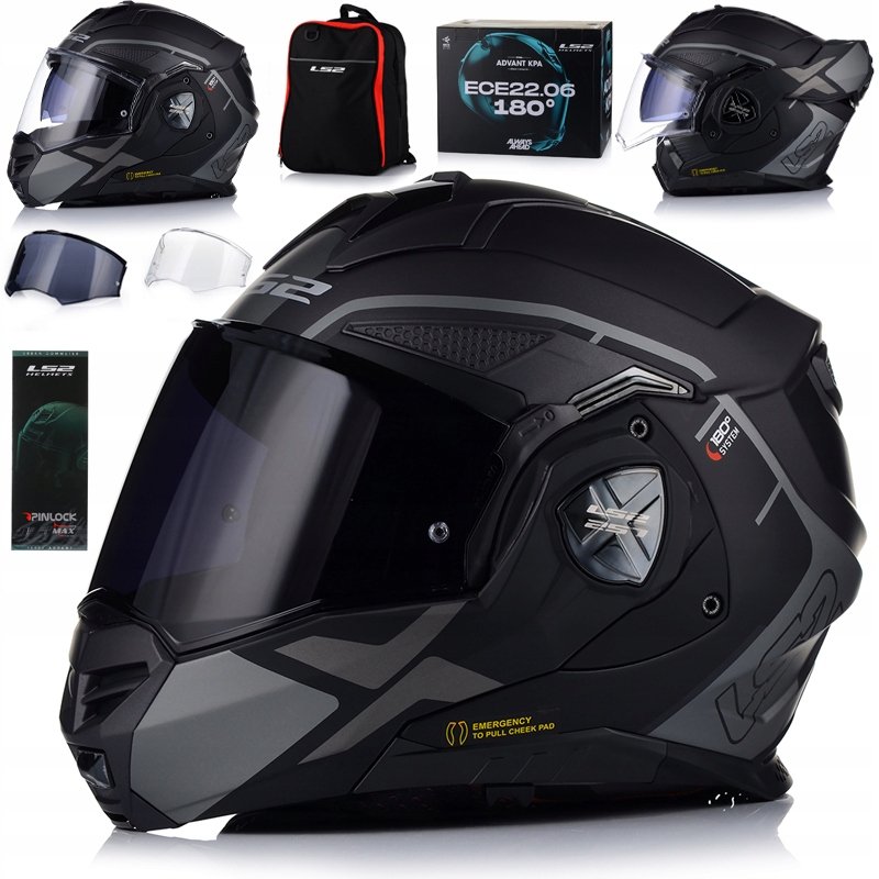 Kask Motocyklowy LS2 FF901 Advant X 180 Szczękowy Pinlock Plecak