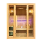 Sauny - Sauna fińska 4-osobowa 120x120 cm piec Harvia 4,5KW Bodo3 - miniaturka - grafika 1