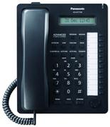 Telefony stacjonarne - Panasonic KX-AT7730X telefon systemowy hybrydowy - czarny - miniaturka - grafika 1